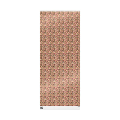 Watercolor Baby Girl Baptism Wrapping Paper | Coquette Christian Gift Wrap for Christening #21