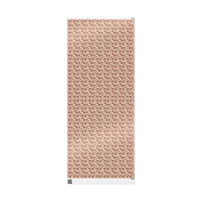 Coquette Wrapping Paper for Christian Baptism | Watercolor Christening Gift Wrap for Baby #20