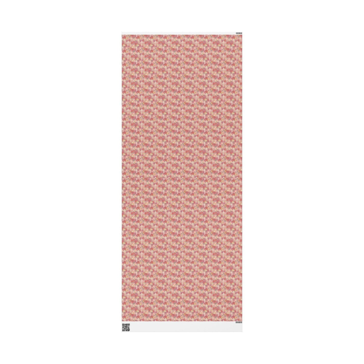 Baptism Wrapping Paper for Girls | Christian Coquette Aesthetic Gift Wrap | Watercolor Christening Paper #10