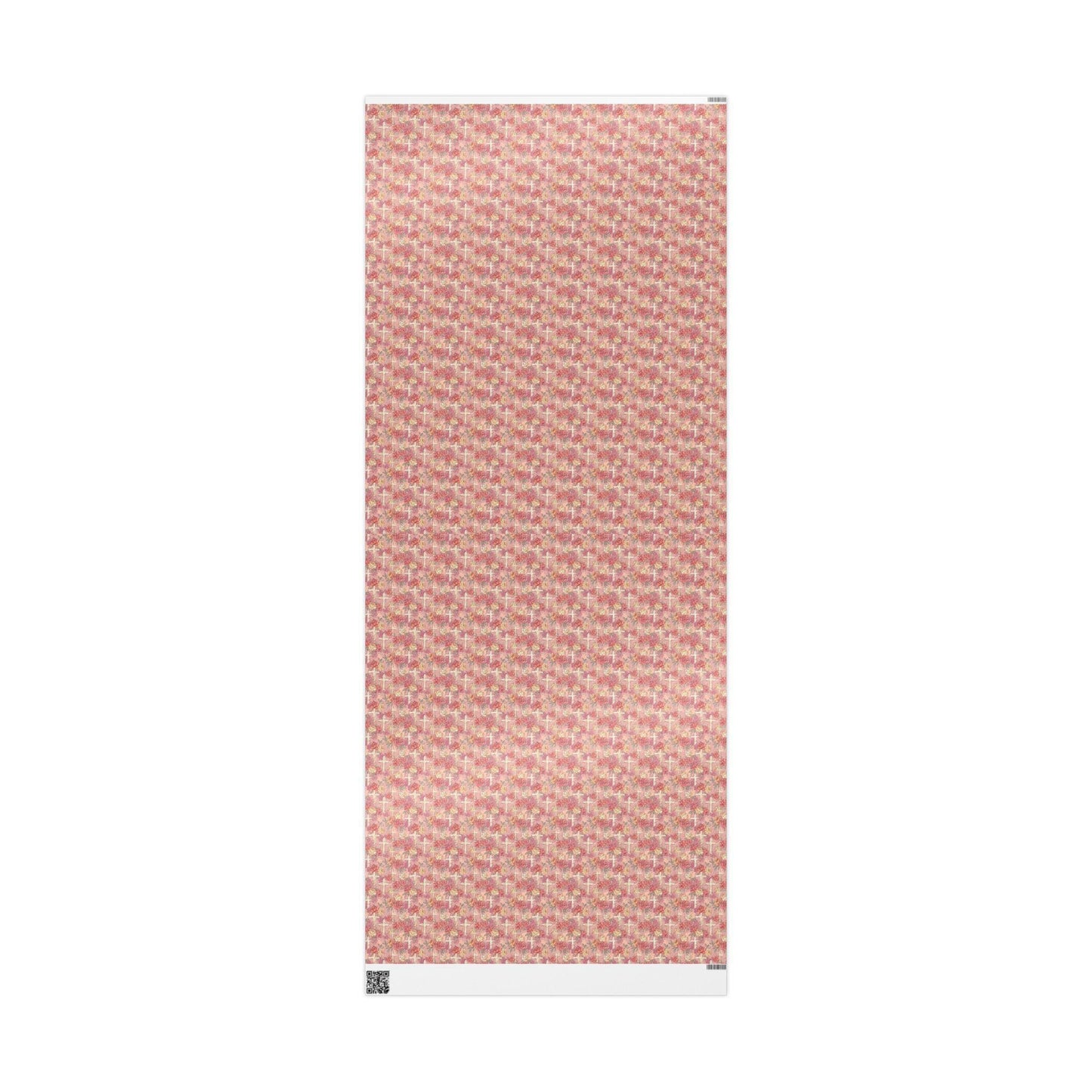 Baptism Wrapping Paper for Girls | Christian Coquette Aesthetic Gift Wrap | Watercolor Christening Paper #10