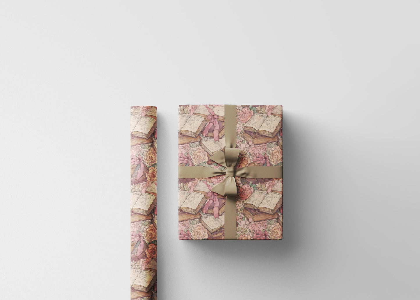 Elegant Christian Baptism Wrapping Paper | Coquette Watercolor Gift Wrap for Baby Girl #22