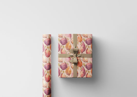 Sweet potato Farmers Market Wrapping Paper Roll Vintage Rustic Design Fruits and Veggies Eco Friendly #12