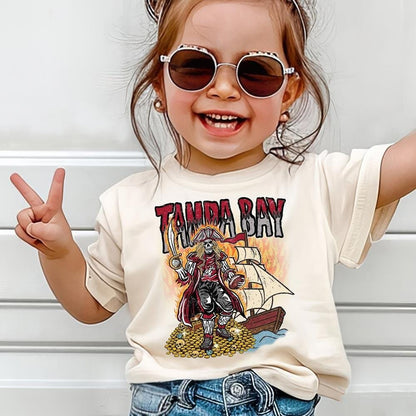 Tampa Bay Football Skull Vintage Shirt, Gift For Fan Football Game Day Unisex Shirt