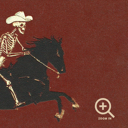 Skeleton Cowboy Illustration Bucking Bronco Print Gothic Wall Decor Horse Poster Quirky Art Western Poster Retro Rodeo Art Cowgirl Wall Art