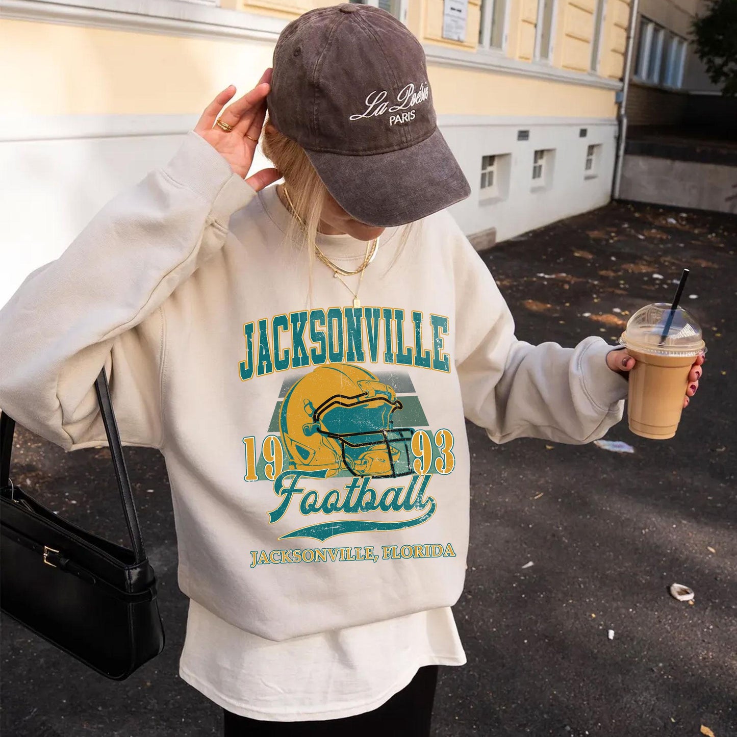 Jacksonville Football Vintage Style Sweatshirt, Jacksonville Football Shirt, Jacksonville Fan Shirt, Sunday Football Tee, Game Day Shirt