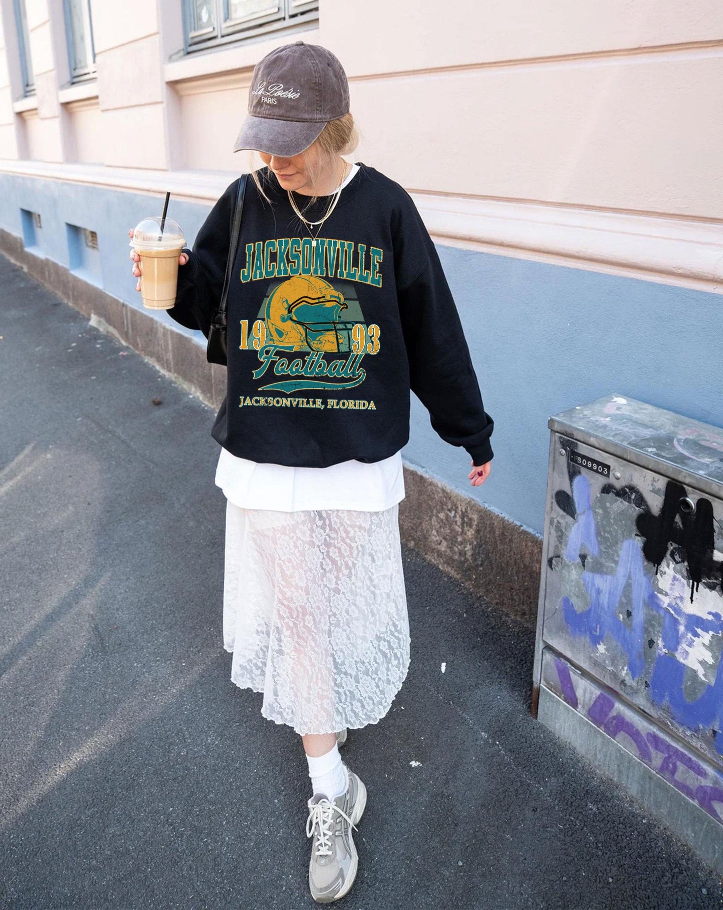 Jacksonville Football Vintage Style Sweatshirt, Jacksonville Football Shirt, Jacksonville Fan Shirt, Sunday Football Tee, Game Day Shirt