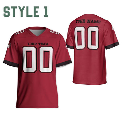 Personalized Team Buccaneer Football Jersey Collection, Sleeves V-Neck Shirt, Shirt For Adult Kid,Custom Mesh Football Jersey Shirt