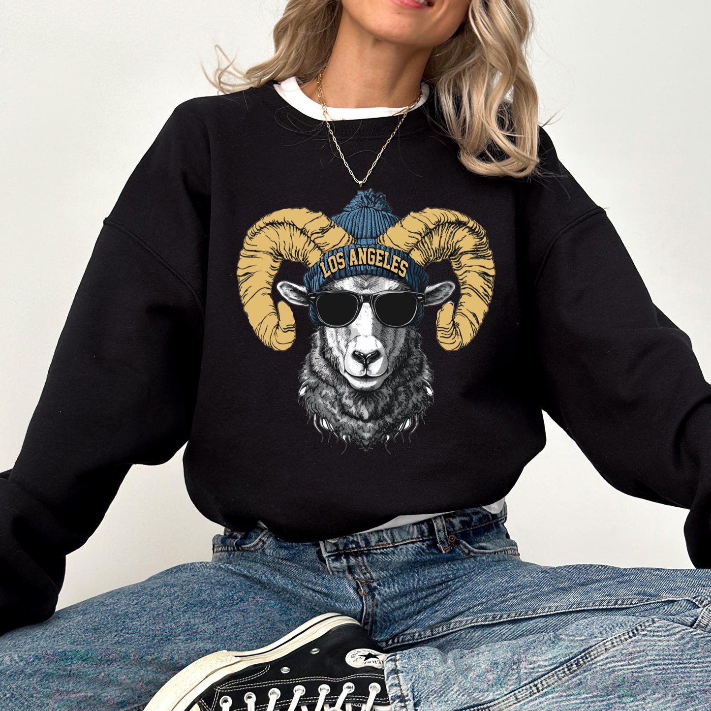 Los Angeles Team Mascot Sweatshirt, Los Angeles Football Sweatshirt, Game Day Sweatshirt, LA Game Day Sweatshirt, Retro LA Fan T-Shirt