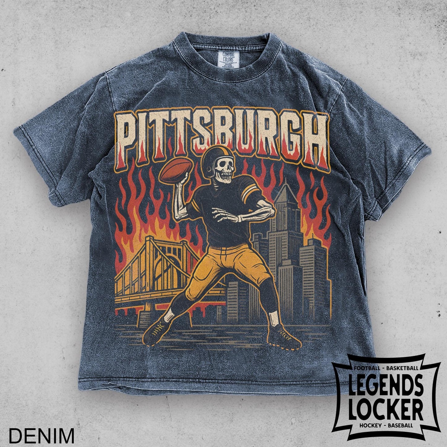 Retro Pittsburgh Football T-Shirt, Vintage Steel City Football Tee, Old School Game Day Shirt, Sunday Football Fan Gift Apparel