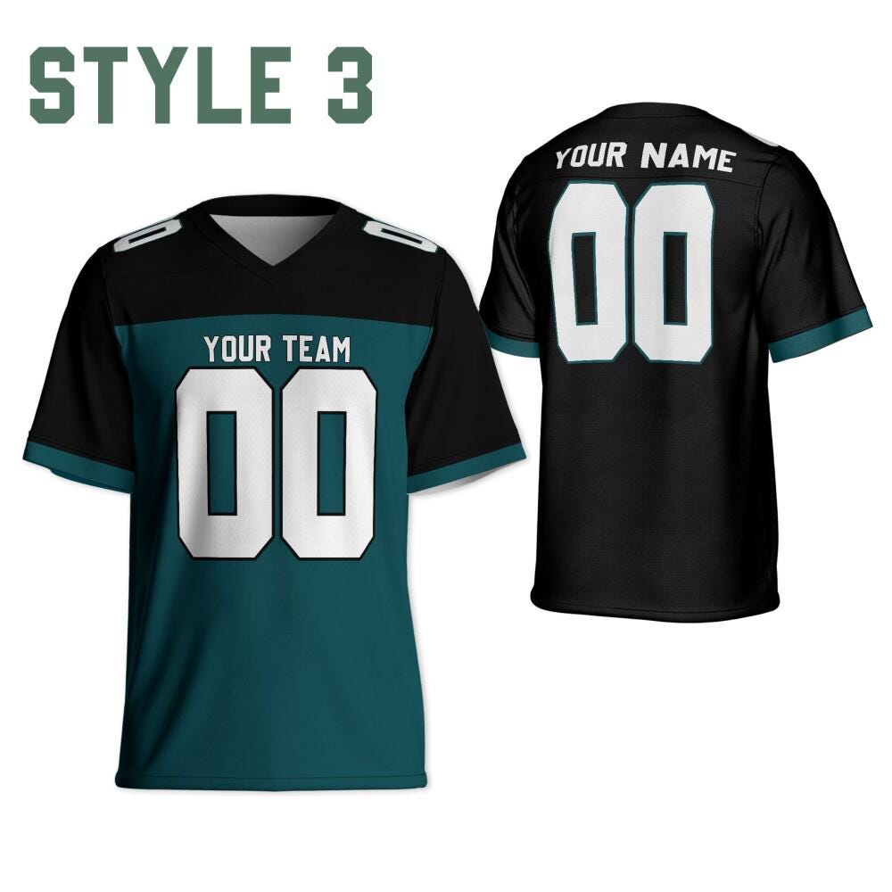 Personalized Name & Number Free Style Sports, Custom Team Eagle Football Jersey orange and white jersey, Jersey Gift for Him