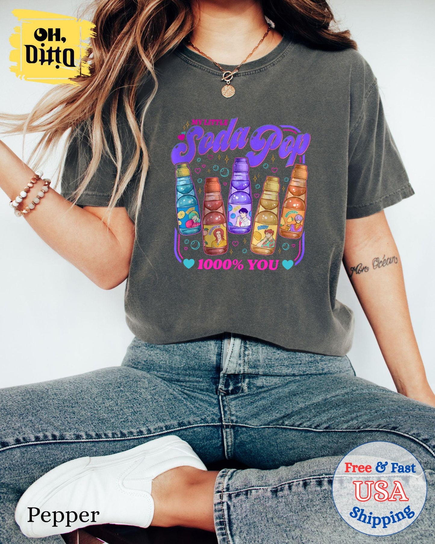 Saja Boys Soda Pop Kpop Demon Hunters Shirt, Saja Boys Shirt, Jinu Tee, Soda Pop Shirt, Kpop Movie Shirt, Kpop Demon Boy Band Shirt, Kpop