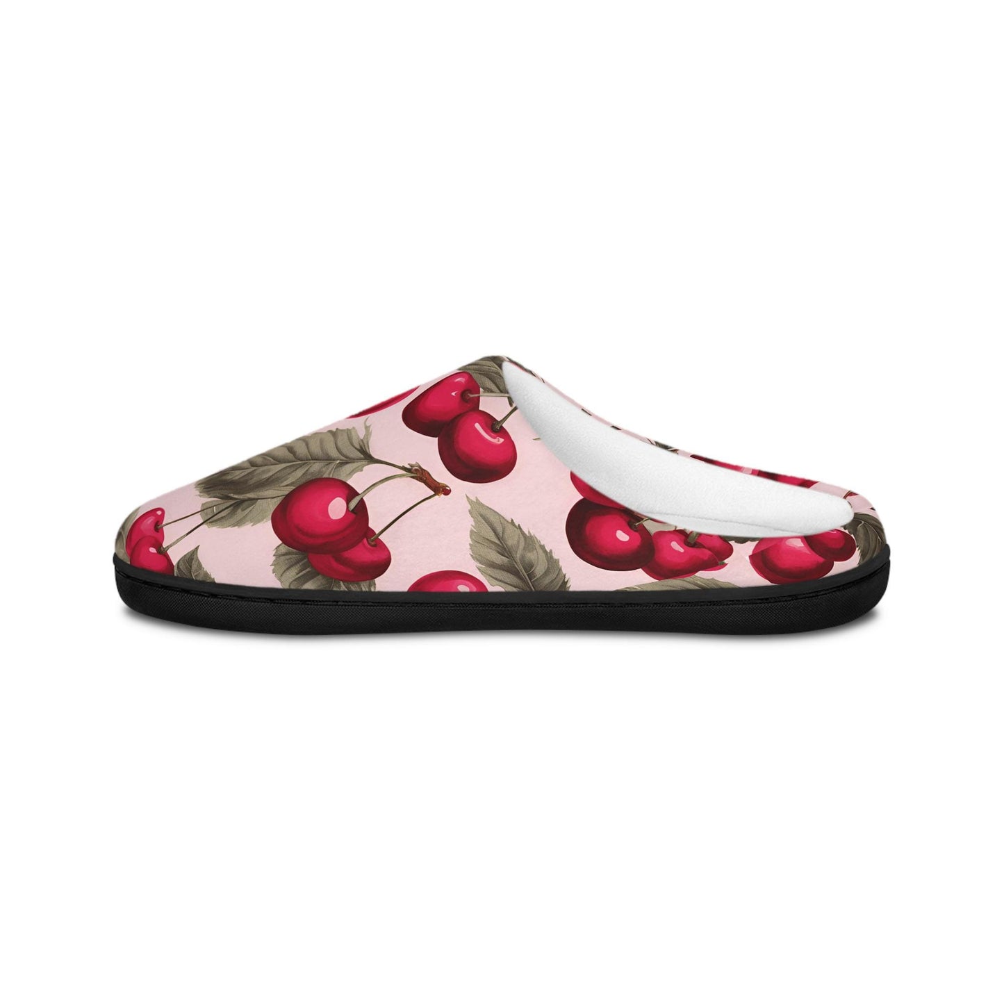 Womens Slippers Gift Cherry Women's Indoor Slippers Cozy House Shoes Floral Slippers Comfortable Footwear Gift for Her Relaxing Home