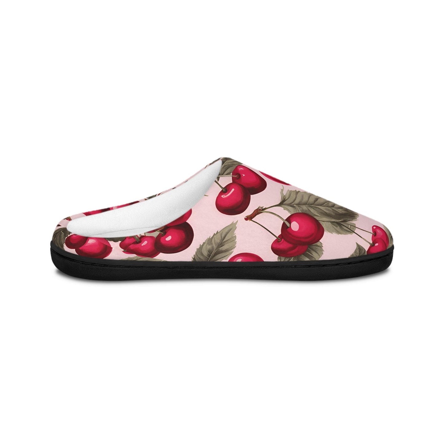 Womens Slippers Gift Cherry Women's Indoor Slippers Cozy House Shoes Floral Slippers Comfortable Footwear Gift for Her Relaxing Home