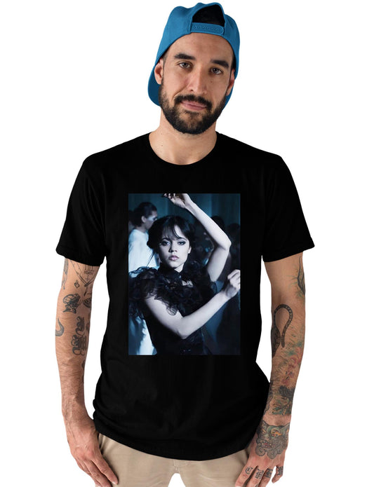 Wednesday t-shirt, Addams Family shirt for men and women, black unisex cotton tee
