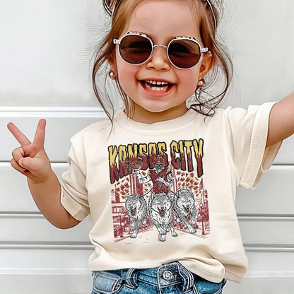 Kansas City Football Skull Vintage Shirt, Gift For Fan Football Game Day Unisex Shirt