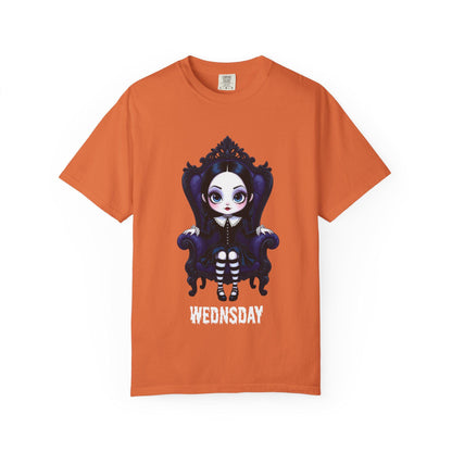 Gothic Tee, Halloween Shirt, Unisex T-shirt, Cute Wednesday Addams, Cult Classic Apparel, Casual Streetwear, Gifts for Fans, Gifts For Her