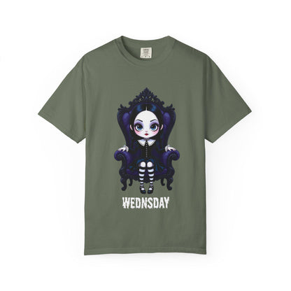 Gothic Tee, Halloween Shirt, Unisex T-shirt, Cute Wednesday Addams, Cult Classic Apparel, Casual Streetwear, Gifts for Fans, Gifts For Her