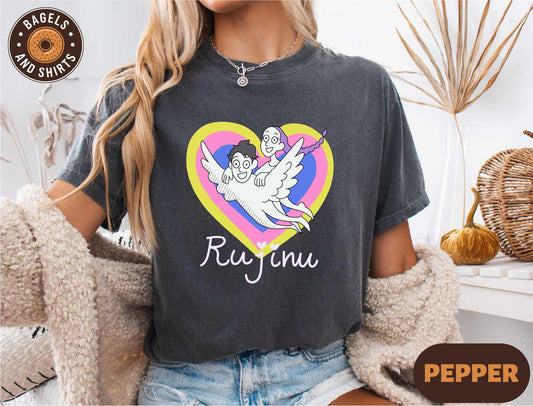 Demon Hunters Rujinu Shirt, Jinu and Rumi Tee, Kpop Lover Graphic T-shirt, Rujinu Couple Shipping Tee, Kpop Movie Fan Merch, Huntrix Sweater