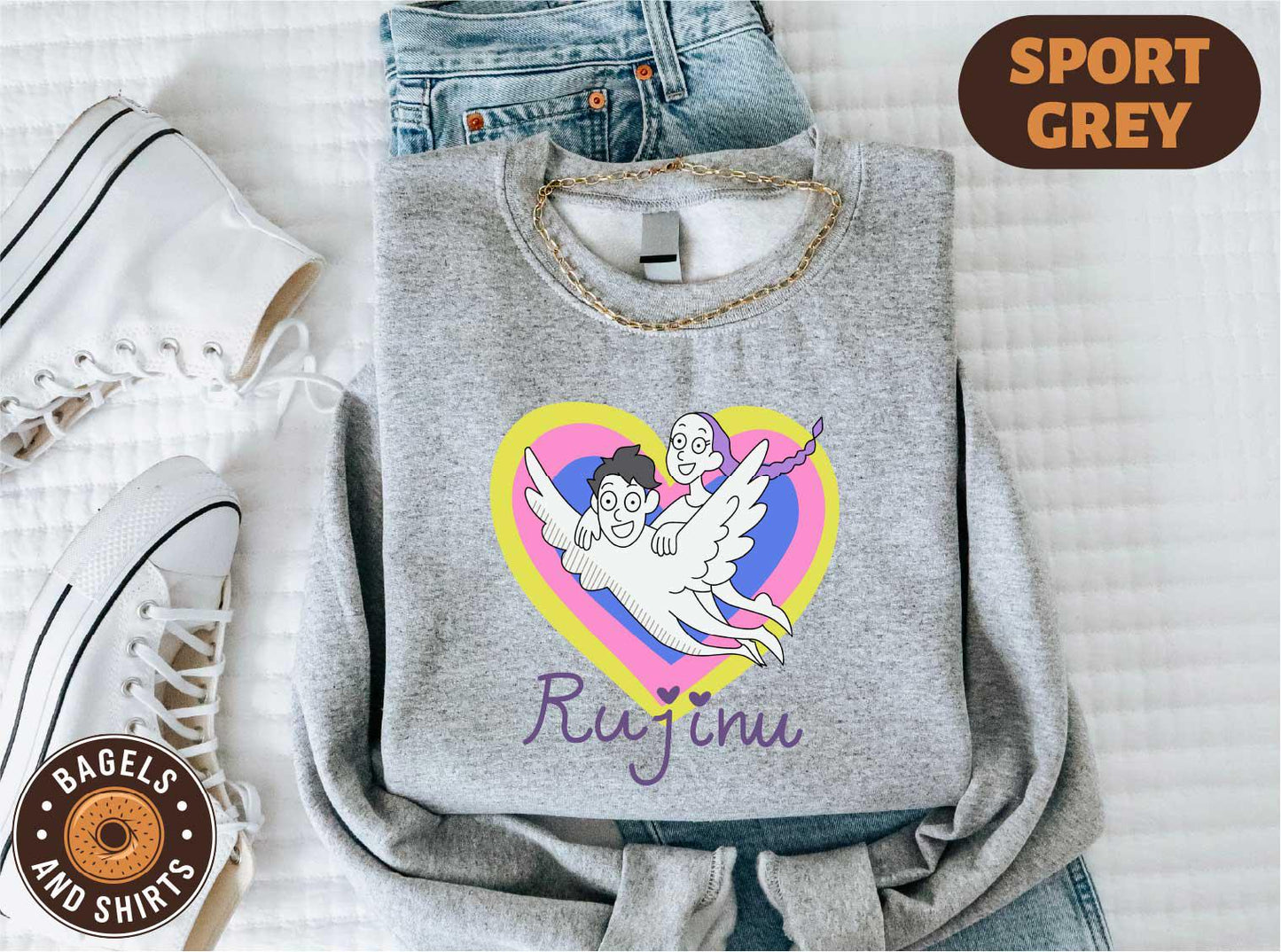 Demon Hunters Rujinu Shirt, Jinu and Rumi Tee, Kpop Lover Graphic T-shirt, Rujinu Couple Shipping Tee, Kpop Movie Fan Merch, Huntrix Sweater