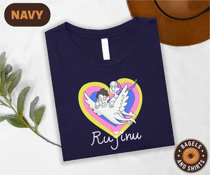 Demon Hunters Rujinu Shirt, Jinu and Rumi Tee, Kpop Lover Graphic T-shirt, Rujinu Couple Shipping Tee, Kpop Movie Fan Merch, Huntrix Sweater