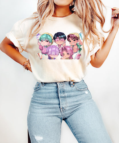 Retro Baby Saja Bootleg Shirt: Comfort Tee for Kpop Fan