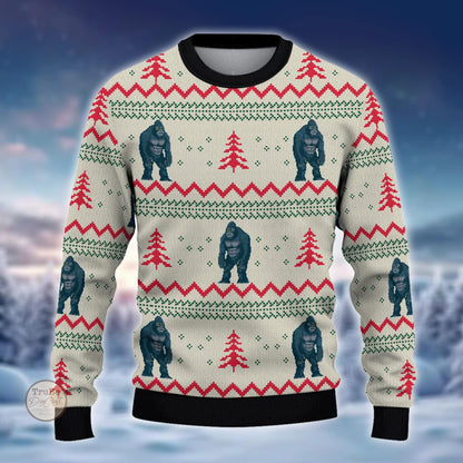 Funny King Kong Ugly Christmas Sweater: Custom All-Over Print