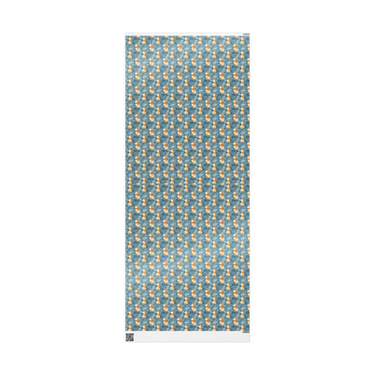Premium Watercolor Wrapping Paper Christmas Deer | Holiday Gift Wrap Roll | Rustic Festive Winter Aesthetic #9