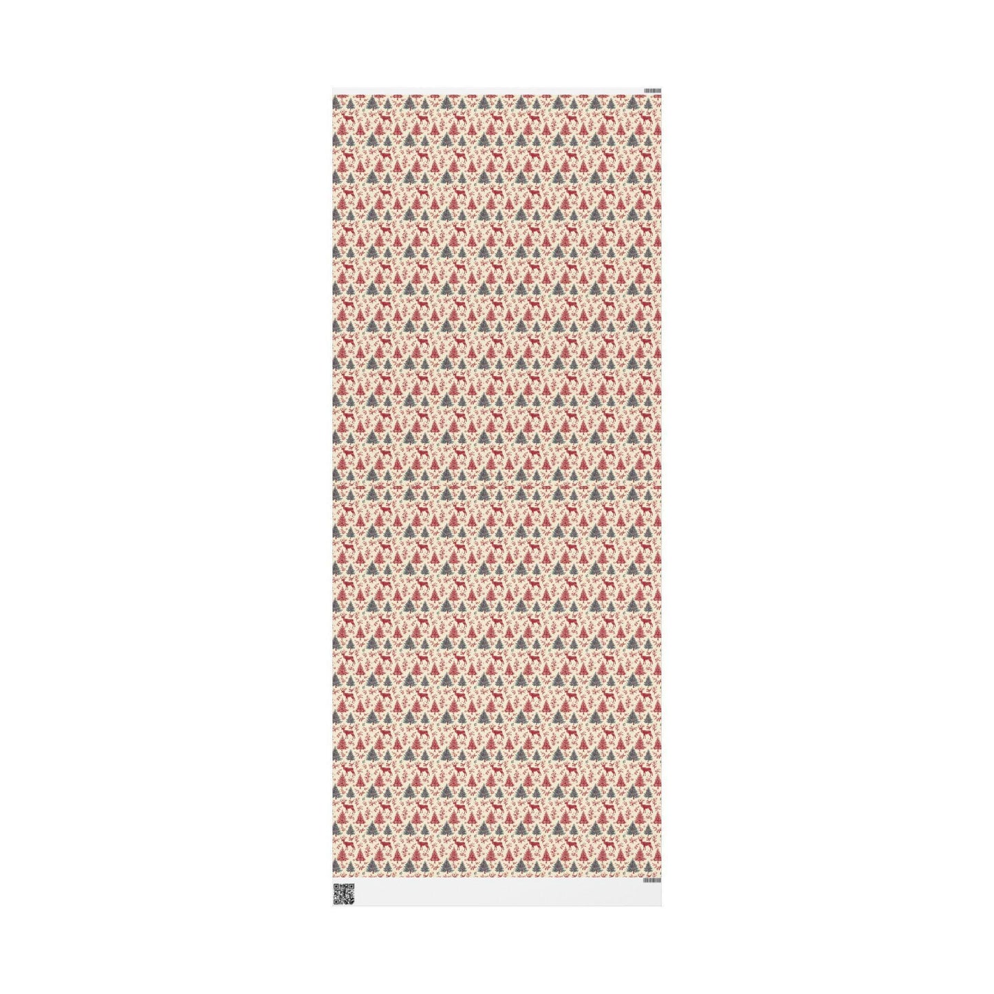 Premium Wrapping Paper Christmas Deer | Watercolor Holiday Gift Wrap | Cozy Rustic Festive Winter Roll #5
