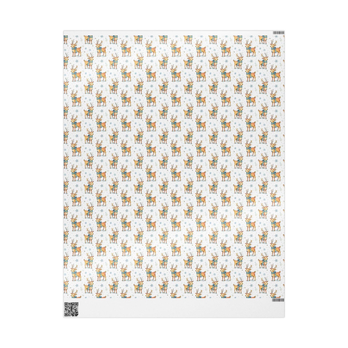 Rustic Christmas Wrapping Paper Deer | Premium Watercolor Gift Wrap Roll | Cozy Festive Holiday Supplies #8