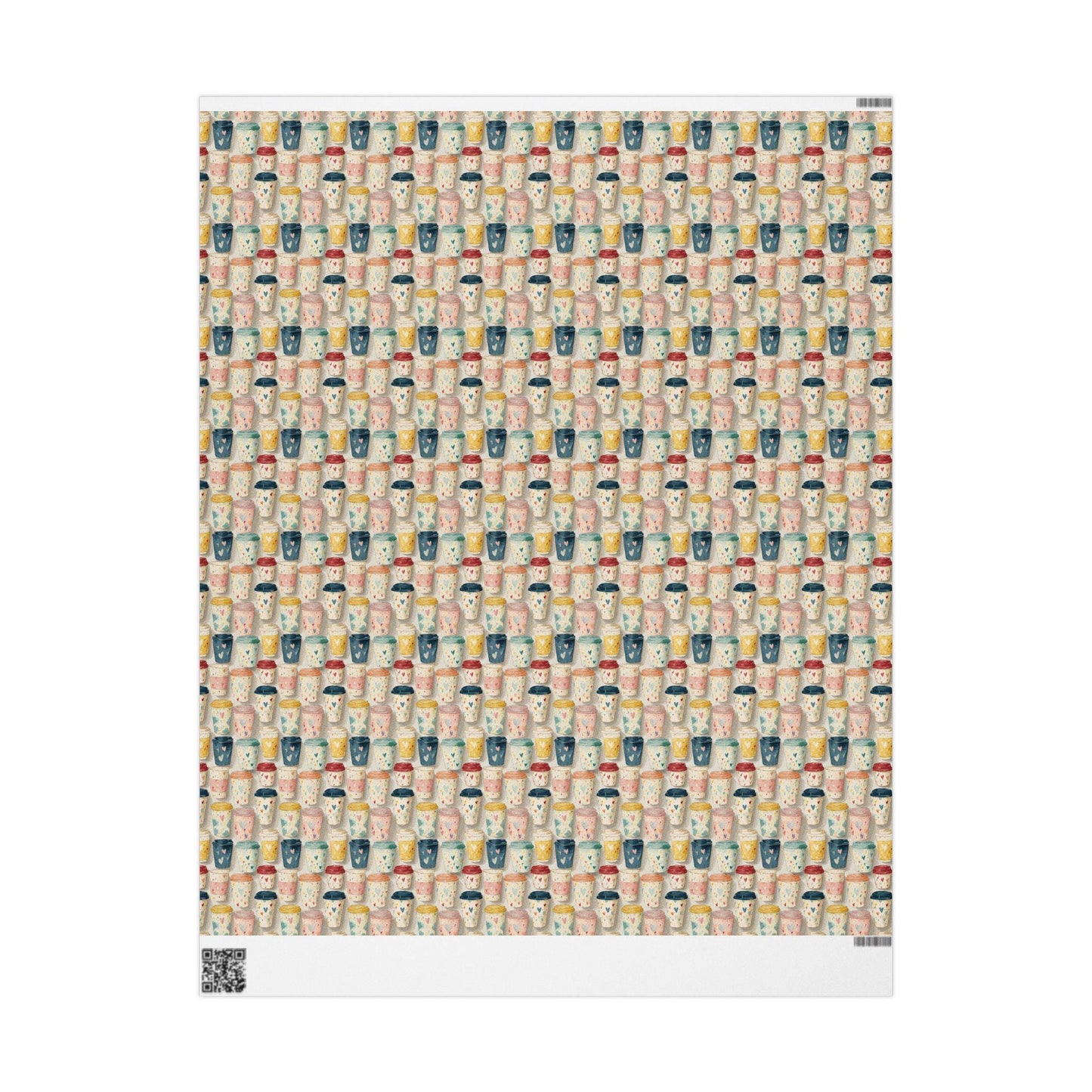 Coffee Wrapping Paper Premium Design | Watercolor Beans Gift Wrap | Coffee Addict Holiday Supplies #2