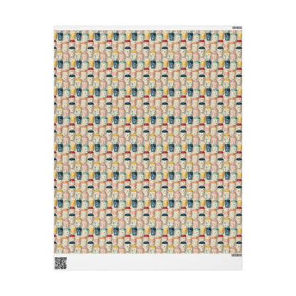 Coffee Wrapping Paper Premium Design | Watercolor Beans Gift Wrap | Coffee Addict Holiday Supplies #2