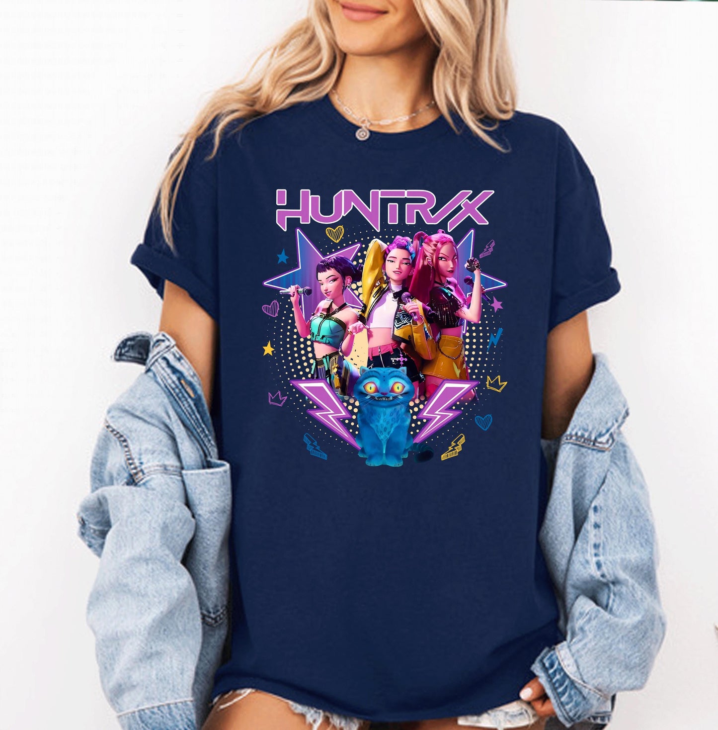 Huntrix T Shirt, Demon Hunters Shirt, Huntrix Girls T Shirt, Mira Rumi Joey Shirt, Demon Hunter Kids Shirt, Gift For Kpop Fan, Kpop Movie