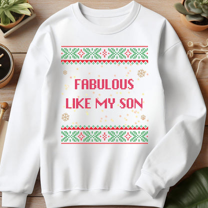 Dad Christmas Sweater Ugly Christmas Sweater Christmas Tree Shirt Secret Santa Gift Ideas Ugly Sweater Party Gift for Dad Merry and Bright