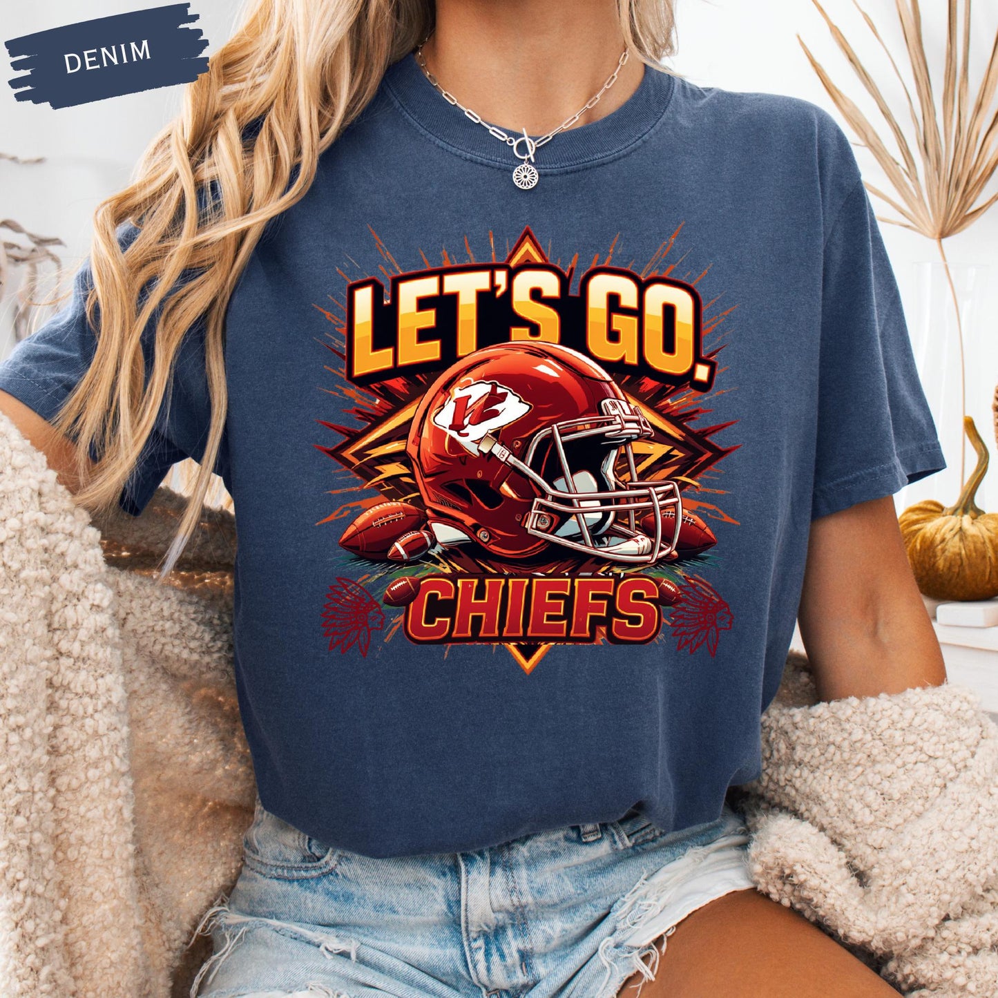 Chiefs Game Day Comfort Colors Tee,Football Season Shirt