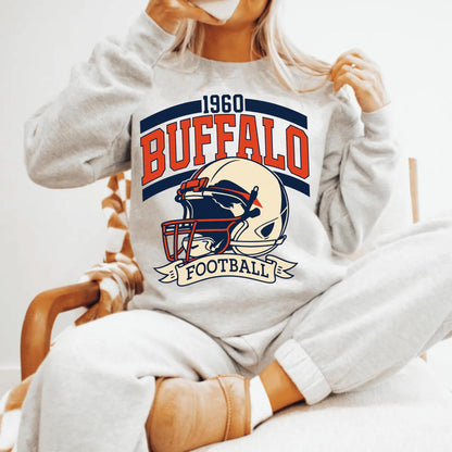 Buffalo Football Retro Style Shirt, Buffalo Fan Sweatshirt, Game Day Shirt, New York Sweatshirt, Buffalo Football Fan Shirt