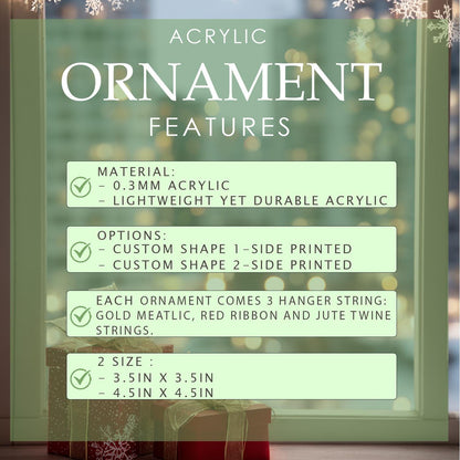 Custom Name Nail Salon Ornament, Personalized Nail Tech Christmas Ornament, Nail Artist Holiday Ornament, Beauty Salon Christmas Decoration