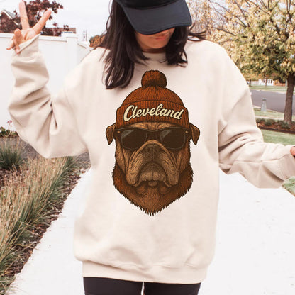 Cleveland Football Graphic Sweatshirt, Vintage Cleveland Football Shirt, Cleveland Shirt, Football Shirt, Cleveland Fans Gift Tee