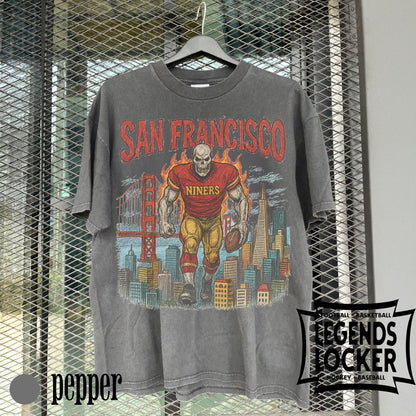 San Francisco 49ers T-Shirt, Vintage Football Graphic Tee, Retro Bay Area Sports Shirt, Gift for 49ers Fans