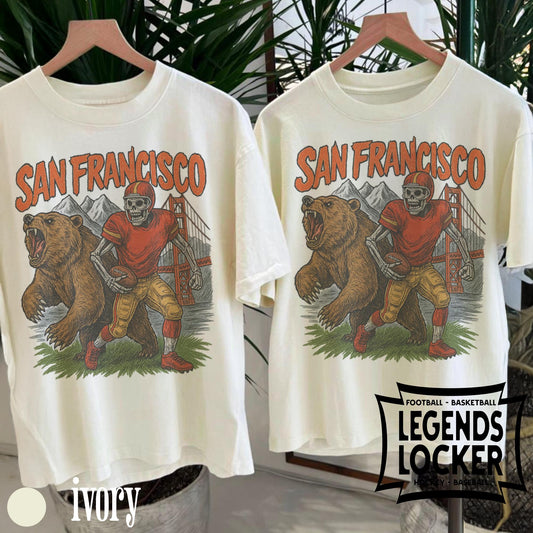 Bay Area 49ers Graphic T-Shirt, San Francisco Football Vintage Tee, Retro California Sports Shirt, Gift for Football Fans