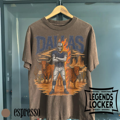 Dallas Cowboys T-Shirt, Vintage Dallas Football Graphic Tee, Retro Texas Sports Shirt, Gift for Cowboys Fans