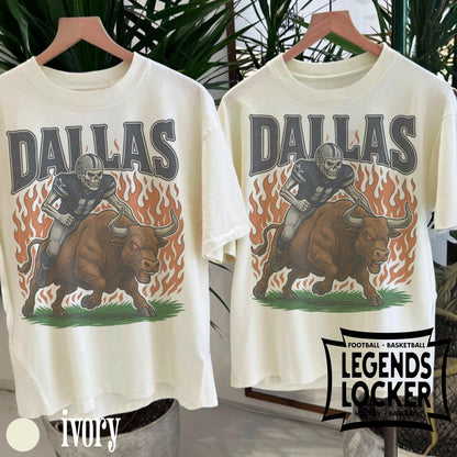 Retro Dallas Cowboys T-Shirt, Vintage Football Streetwear Graphic Tee, Old School Football Fan Shirt