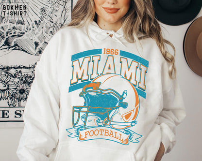 Vintage 90s Retro Style Miami Football Shirt, Miami Football Women Shirt, Game Day Shirt, Miami Football Shirt, Miami Football Gift Shirt