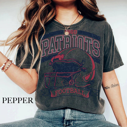 Vintage New England Football Fan Tshirt, New England Sweatshirt, New England Hoodie, Game day Football, Vintage Patriots Gift for Fans