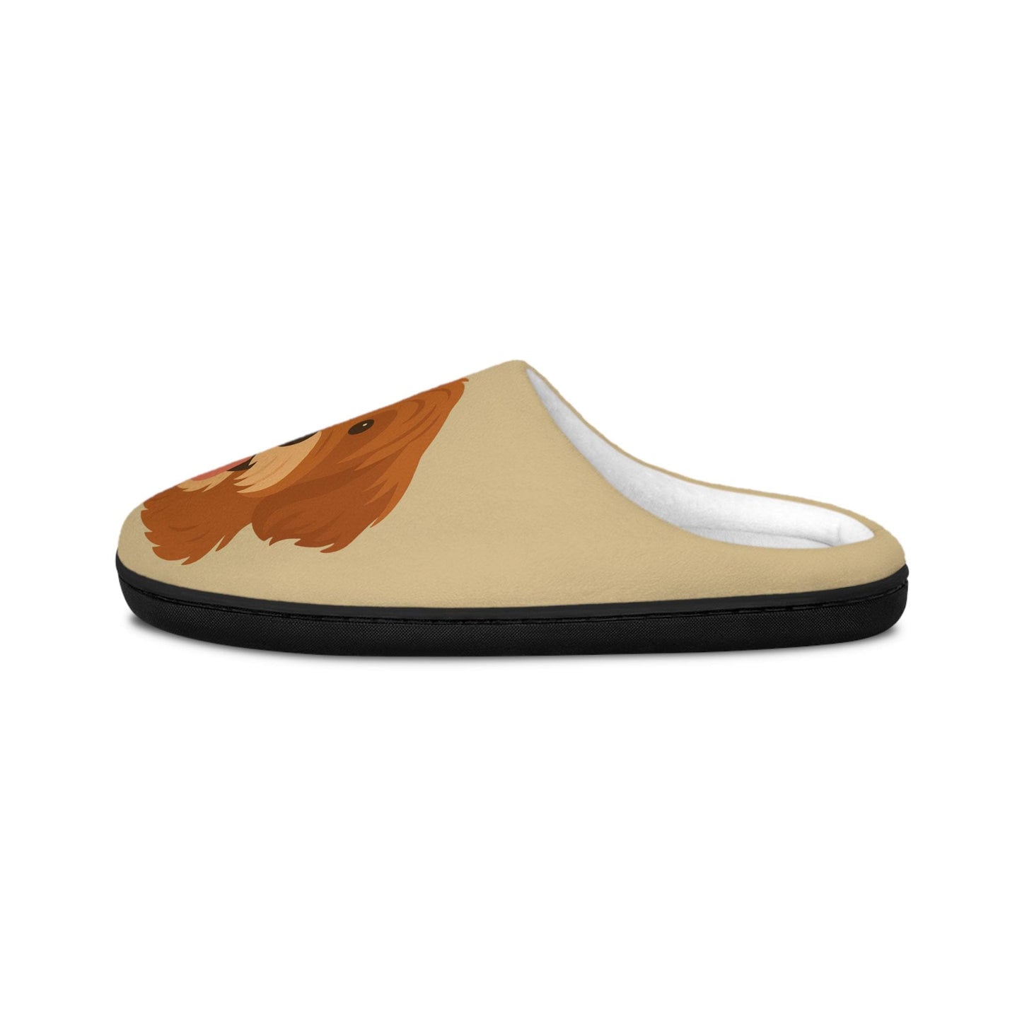 Personalized Pet Slippers for Men, Custom Dog or Cat Illustration with Name