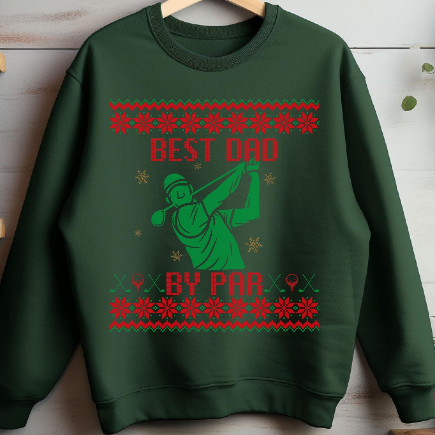 Best Dad Ever Best Golf Gifts for Men Gift for Golfer Dad Golf Ugly Sweater Secret Santa Gift Ideas Ugly Sweater Party Golf Lover Gift