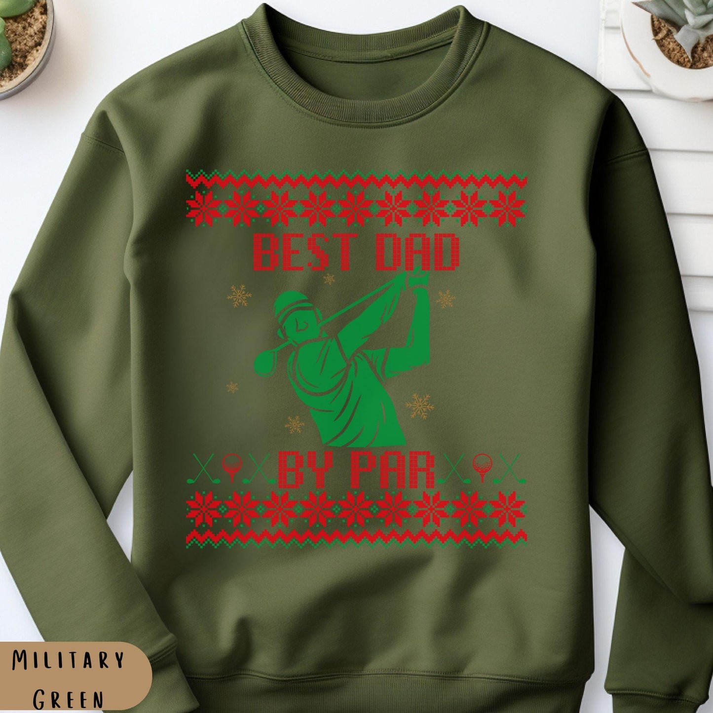 Best Dad Ever Best Golf Gifts for Men Gift for Golfer Dad Golf Ugly Sweater Secret Santa Gift Ideas Ugly Sweater Party Golf Lover Gift