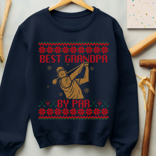 Best Grandpa by Par Golf Gifts for Men Gift for Golfer Dad Golf Ugly Secret Santa Gift Ideas Ugly Party Golf Lover Gift