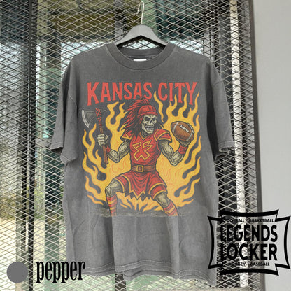 Kansas City Football T-Shirt, Vintage Retro Football Graphic Tee, Old School Sunday Football Shirt, Kansas City Apparel