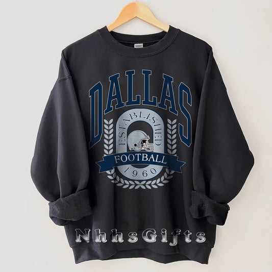 Dallas Football Vintage Style Shirt, Dallas Football Sweatshirt, Cowboy T-Shirt, Dallas Shirt, Football Shirt, Dallas Fans Tee