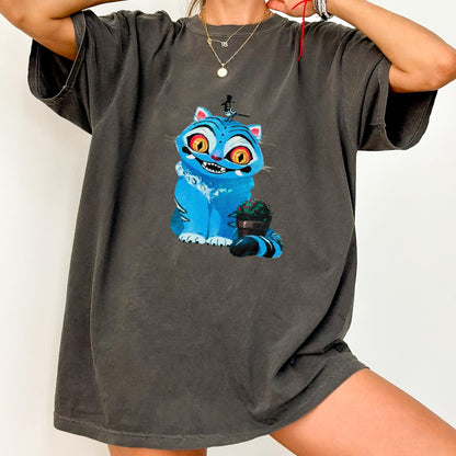 Cute Demon Hunter Tiger Shirt – Derpy Tiger and Bird Graphic Tee, Kpop Saja Boys Inspired Fan Merch